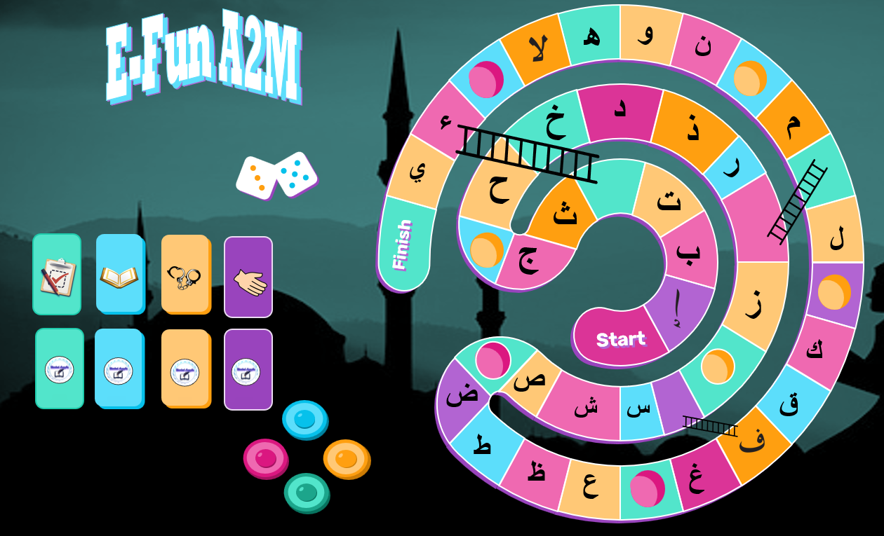 E-Fun A2M: Media Pembelajaran Akidah AKhlah Board Game Education Fun